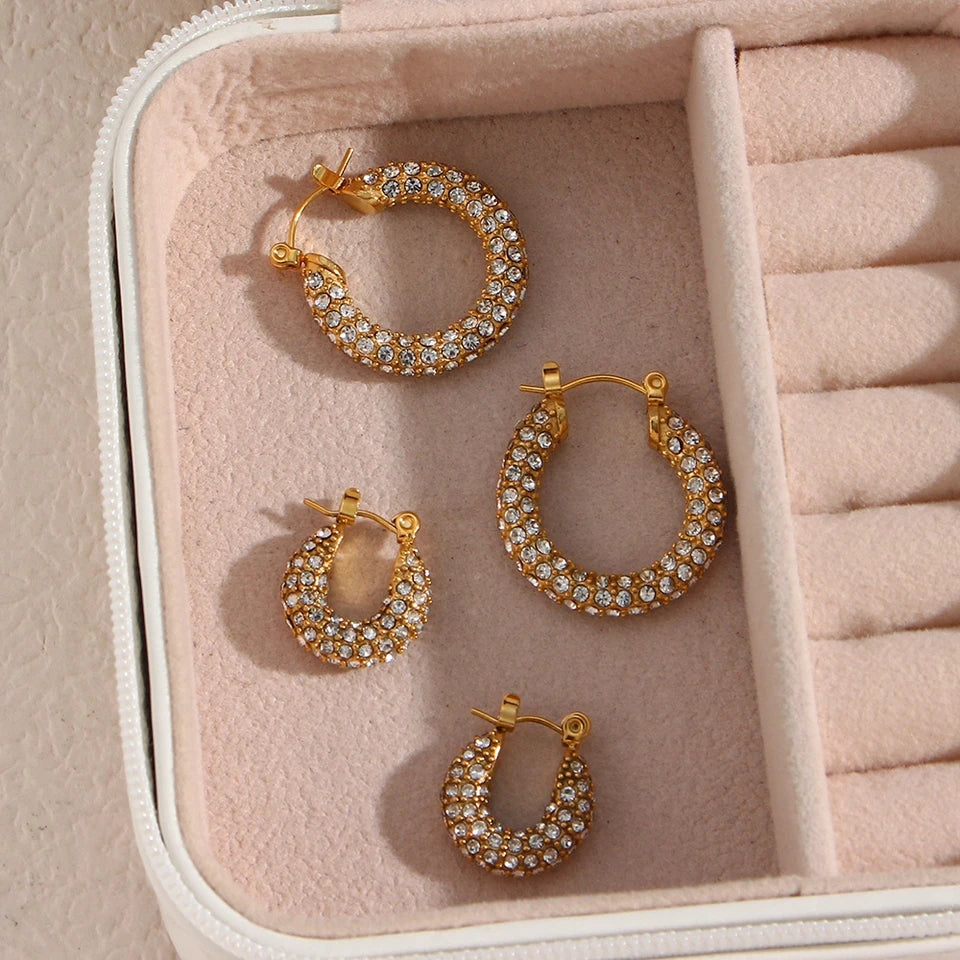 Luxury Zircon Hoops