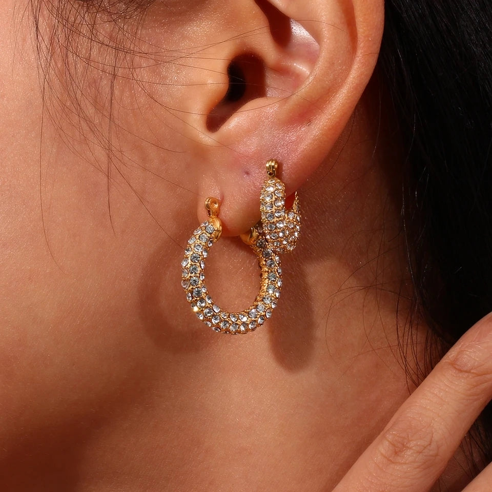 Luxury Zircon Hoops